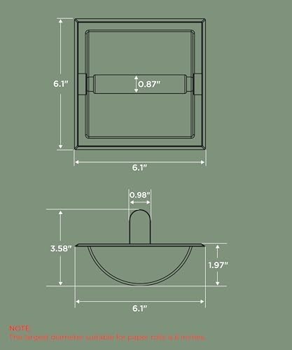 FORIOUS Recessed Toilet Paper Holder - Image 5