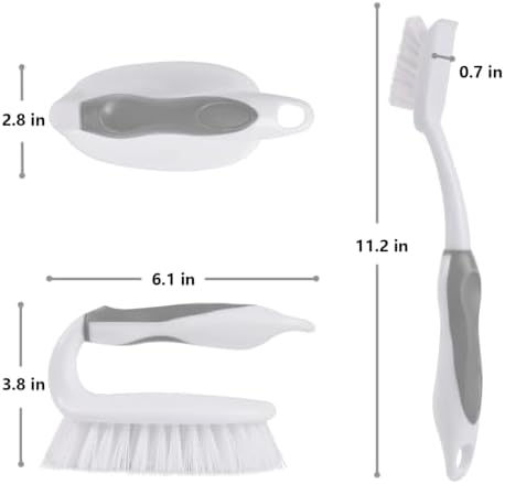 Scrub Brush Set, 4 Pack Deep Cleaning Brush Kit - Image 6