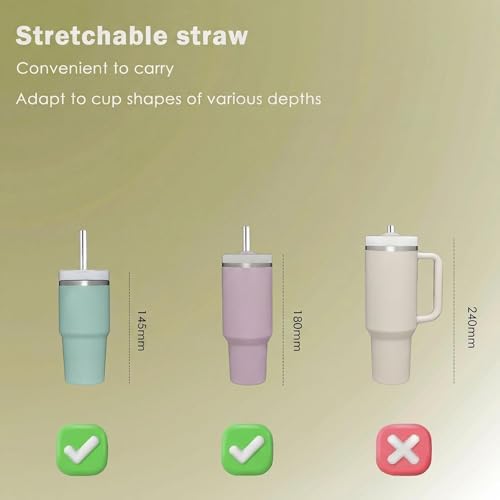 Collapsible Metal Straws, Travel Drinking Straws - Image 6