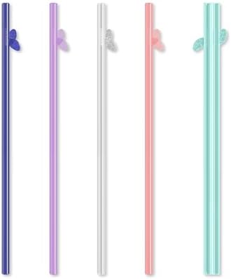 WonderSip Snap-Open Reusable Drinking Straws, 5 Ct by WonderSip