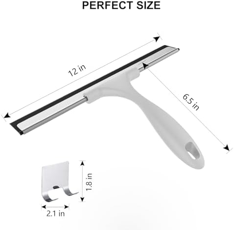 SetSail Shower Squeegee for Glass Doors, 12 Inches - Image 2