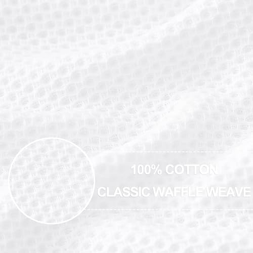 Homaxy 100% Cotton Waffle Weave Kitchen Dish Cloths 12-Pack - Image 2