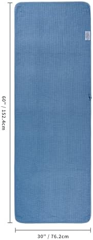 POLYTE 430 GSM Poly Blend Microfiber Quick Dry Waffle Bath Towel, 30x60 in - Image 2