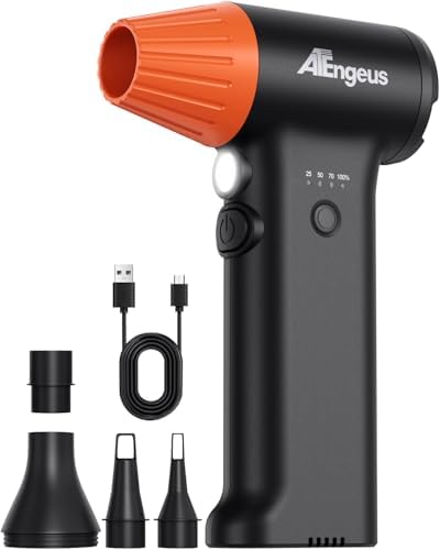 ATEngeus HF600-Pro Compressed Air Duster, 130000RPM Super Power Cordless by ATEngeus