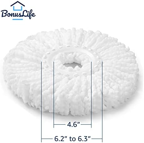 BonusLife 3-Pack Circular Spin Mop Head Refill Replacement - Image 3