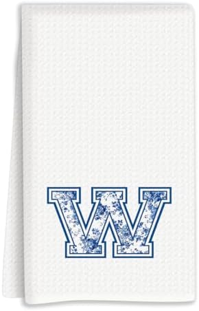 Chinoiserie Initial Kitchen Towels, Personalized Kitchen Towels, Personalized by Unknown