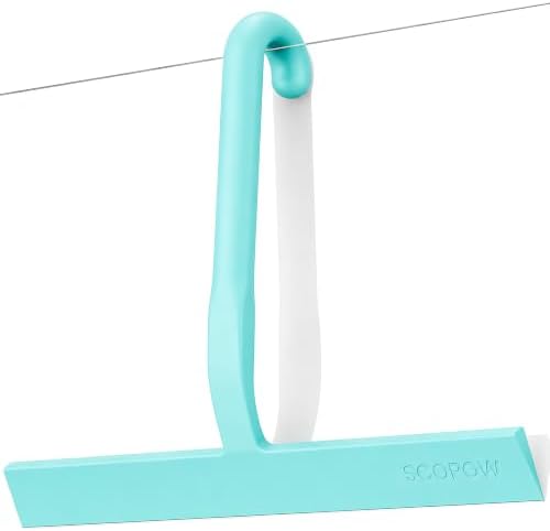 10 Inch Silicone Shower Squeegee by SCOPOW