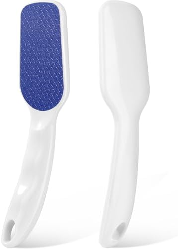 Nano-Glass Foot File White, Ergonomic Handle Foot Care Tool by Papkolwe