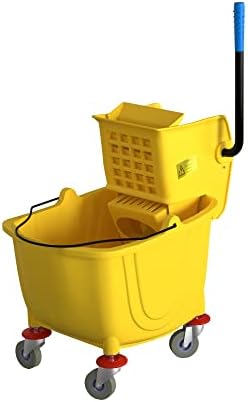 35 Qt. Yellow Mop Bucket & Side Press Wringer Combo by Krollen+Industrial