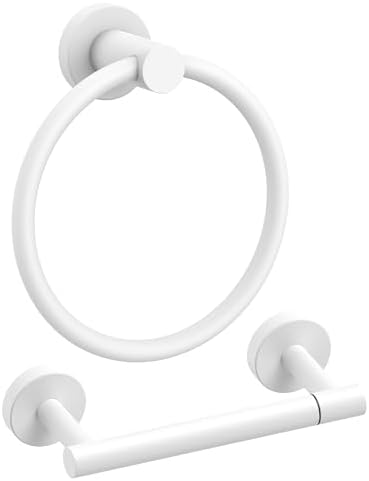 FORIOUS Toilet Paper Holder and Towel Ring Set, Bathroom Accessories Set by FORIOUS