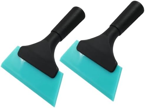 Hordion 2Pcs Small Squeegee 5" Rubber Blade Window Tint Squeegee Light Blue by Hordion