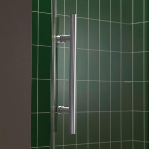 Woodbridge 57.5-60" W x 80" H Frameless Single Sliding Soft-Close Shower Door - Image 5