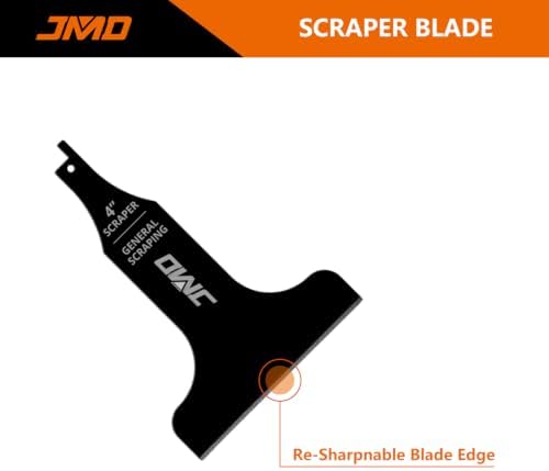 JMD 3-Piece Reciprocating Saw Scraper Blades Set, Scraping Tool Attachment - Image 3