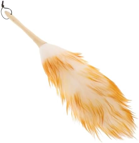 Lambswool Duster with Wood Handle, Small Dusting Brush by KALLORY