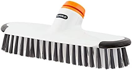 Superio Deck Scrub Brush Head, Heavy Duty Stiff Bristles Grout Scrubber by Superio