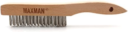 MAXMAN Wire Brush 2Pcs, Rust & Paint Remover - Image 4