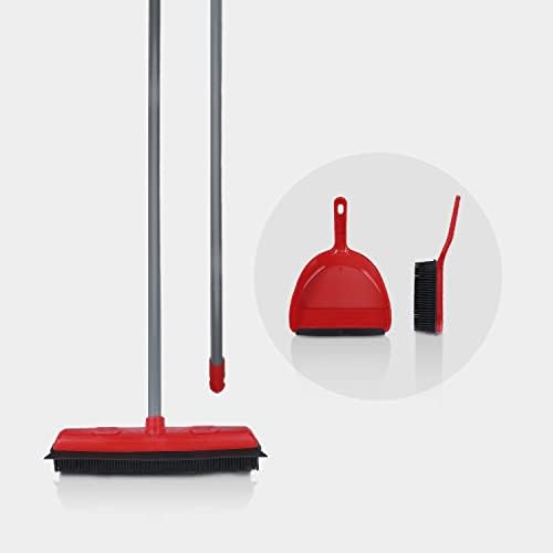 Rubber Bristle Expandable Broom Set by Organizeme