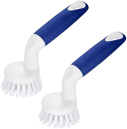 CELOX 2 Pack Dish Brush, Dishwashing Scrubber & Scraper by CELOX