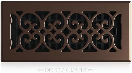 Decor Grates Metal Scroll Decorative Air Vent Cover 4x10 Floor Register – by DecorGrates