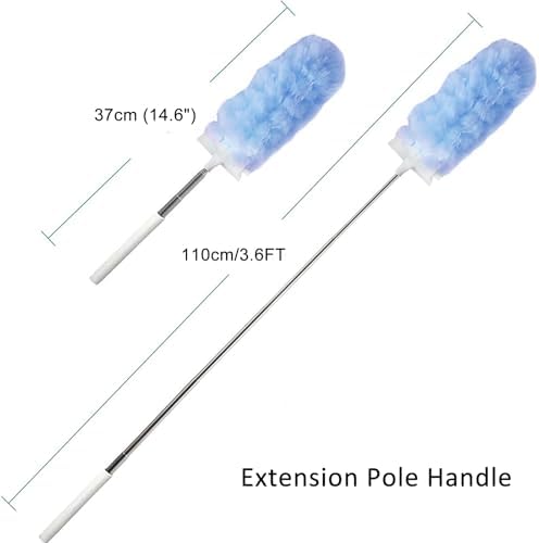 30 Duster Refills with 3.6FT Extension Pole, 360° Disposable Dusters Refills - Image 3