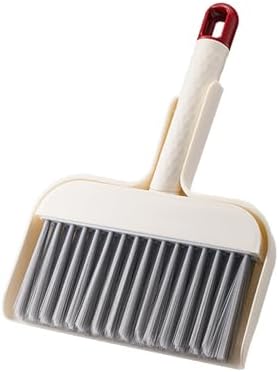 Small Desktop Broom and Dustpan Set, Compact Office Desk Cleaning Tool by Unknown