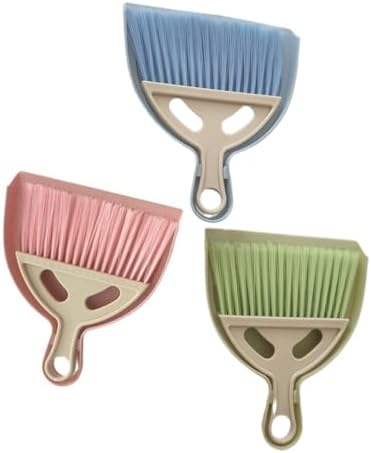 3 Pack Mini Broom Dustpan Set, Small Brush by Ebonee