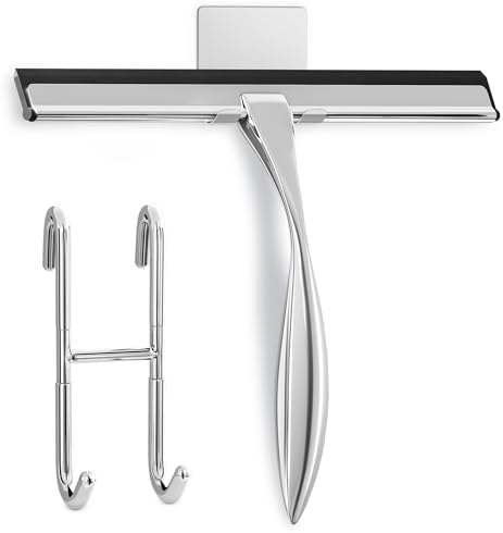 Shower Door Squeegee with Hook by ALPENKOK