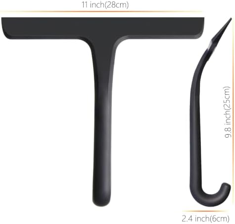 Squeegee Shower with Hook, 11 Inch Silicone Glass Cleaner - Image 5