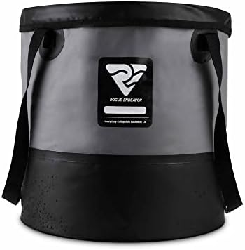 Rogue Endeavor Heavy Duty Collapsible Bucket Includes Lid), Mesh Bag, Beach and - Image 2