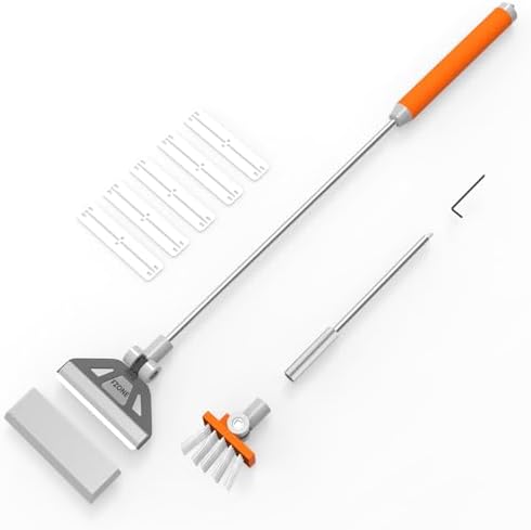 FZONE Algae Scraper, Adjustable 19-26 Inch Aquarium Cleaner by FZONE