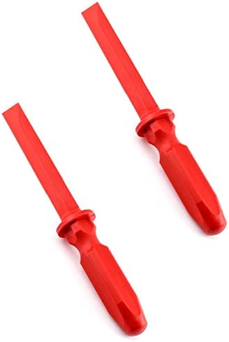QWORK Chisel Scraper, 2 Pack Wheel Weight Remover, Non-Marring Plastic Scraper by QWORK