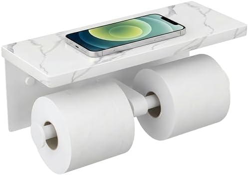 FORIOUS Double Marble Toilet Paper Holder by FORIOUS