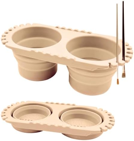 Paint Brush Cleaner Cup, Foldable Silicone Brush Cleaning Rinse Cup by Unknown