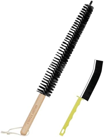 2 Pack Dryer Vent Cleaning Brush Kit: 16.5" Heavy-Duty Lint Removal Tool by BRUSHFAMILY