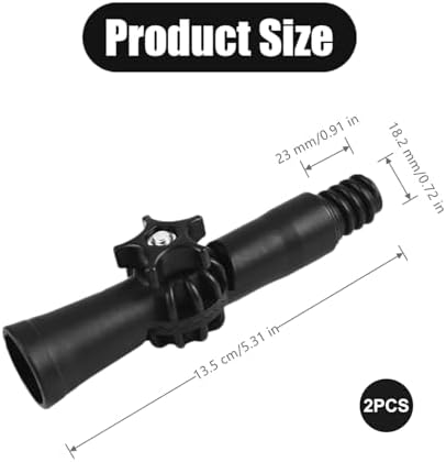 2 PCS Mop Extension Pole Adapter Rotatable Angle Adaptor Broom Handle Adapter - Image 2