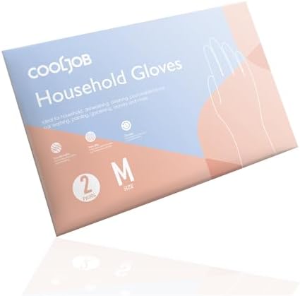 COOLJOB 2 Pairs Household Rubber Gloves, Cotton Lining - Image 6