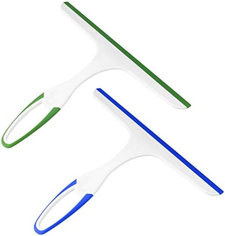 2 Pcs Shower Squeegee for Shower Glass Doors, Small Squeegee, Glass Wiper by HexinYigjly