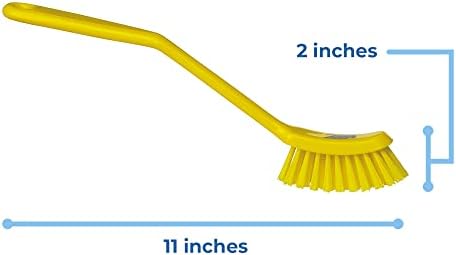 Vikan - Fine Dish Brush - Heavy-Duty, Slip-Resistant Cleaning Brush, - Image 3