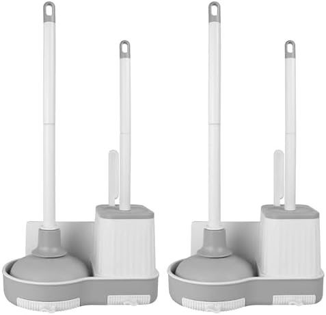 Silkyhose 2Pack Toilet Brush & Plunger Set by Silkyhose