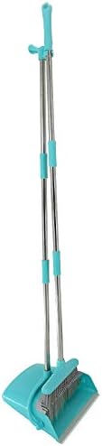 Extendable Long Handle Broom and Dustpan Set, Stainless Lightweight Upright - Image 3