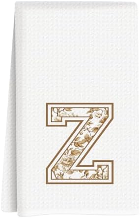 Chinoiserie Initial Kitchen Towels, Personalized Kitchen Towels, Personalized by Unknown