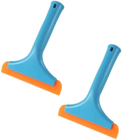 KVAEY 2 PCS Small Silicone Window Squeegee, 5.9 Inch Car Windshield Water Blade by KVAEY