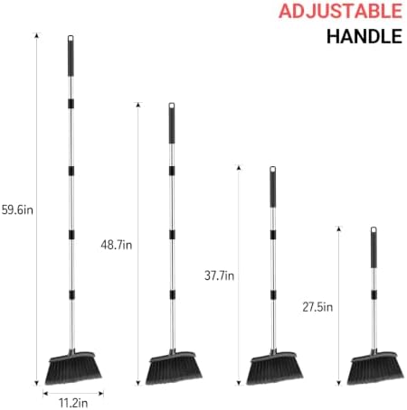 Angle Broom, 59‑in Long Handle Kitchen Brooms - Image 2