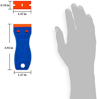 Plastic Razor Blade Scraper, 2 Pack Razor Scraper - Image 5