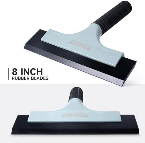 FOSHIO All-Purpose Car Window Squeegee, 2 Pack 8 inch Double Edge Squeegee - Image 2