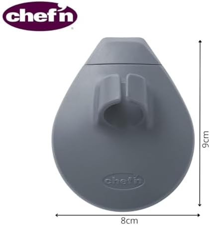 Chef'n PalmBrush Vegetable Brush, 3.5" x 3" x 1.5", Marble Gray - Image 6