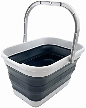 SAMMART 12L Collapsible Rectangular Handy Basket/Bucket/Multiuse Foldable Water by SAMMART