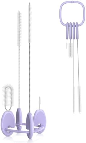 YOTIME 4in1 Straw Cleaner Brush Set, Reusable Standing Straw Brushs by YOTIME