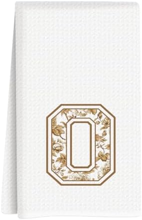 Chinoiserie Initial Kitchen Towels, Personalized Kitchen Towels, Personalized by Unknown