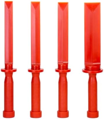 QWORK Plastic Chisel Scraper Set, 1-1/2" Chemical Resistant Scraper Tool by QWORK